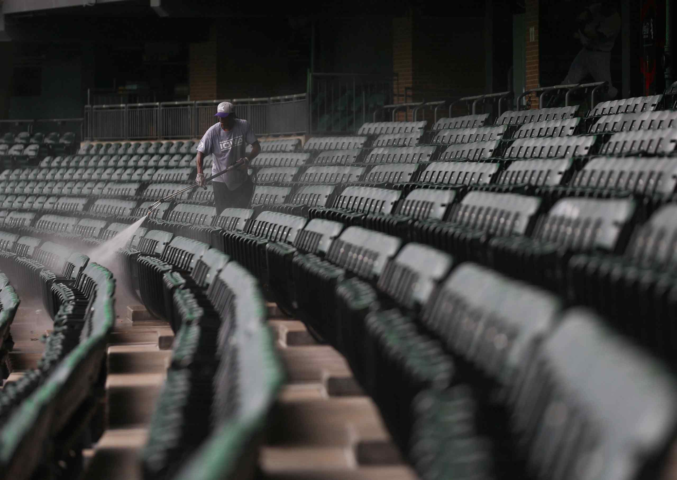Empty stands